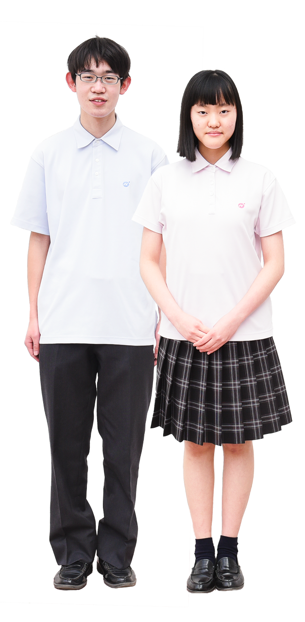 ポロシャツ女子ショートソックス
